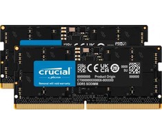 Nešiojamo kompiuterio atmintis Operatyvioji atmintis Crucial Juodas 2x24GB DDR5 5600MHz SODIMM CT2K24G56C46S5