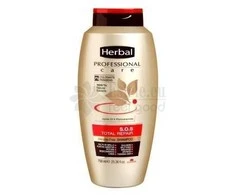 HERBAL profesionalus atkuriamasis šampūnas pažeistiems plaukams 750 ml