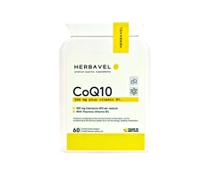 Herbavel Maisto papildas Kofermentas Q10 300 mg + B1, 60 kapsulių