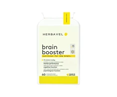 Maisto papildas Herbavel Brain Booster, 60 kapsulių