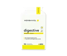 Maisto papildas Herbavel Digestive Enzymes Blend, 90 kapsulių