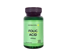 Maisto papildas Herbavel Folic Acid, 120 kapsulių