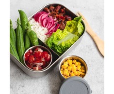 AYA&amp;IDA Bento pietų dėžutė ‘Dark Pilkas’