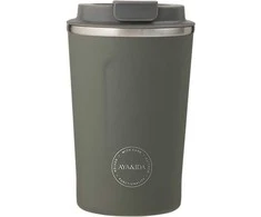 AYA&amp;IDA Nerūdijančio plieno kelioninis puodelis 'Tropical Žalias' - 380 ml