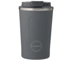 AYA&amp;IDA Nerūdijančio plieno kelioninis puodelis 'Dark Pilkas' - 380 ml