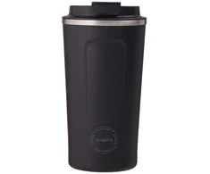 AYA&amp;IDA Nerūdijančio plieno kelioninis puodelis 'Matte Juodas' - 500 ml