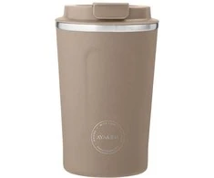 AYA&amp;IDA Nerūdijančio plieno kelioninis puodelis 'Dusty Brown' - 380 ml