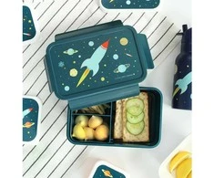 A Little Lovely Bento vaikiška priešpiečių dėžutė 'Kosmosas'