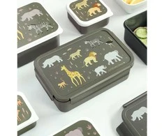 A Little Lovely Bento vaikiška priešpiečių dėžutė ‘Savana’