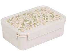 A Little Lovely Bento vaikiška priešpiečių dėžutė ‘Žiedai’ rožinė