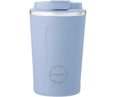Blue AYA&amp;IDA Nerūdijančio plieno kelioninis puodelis 'Powder Mėlyna' - 380 ml