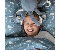 Blue Little Dutch Priglundanti paklodė kūdikiams 'Ocean Mėlyna'