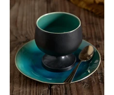 Costa Nova Akmens masės dubuo su kojelėmis Riviera, ⌀ 12 cm - Mėlyna