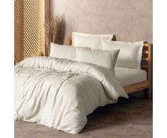 Cotton Box ‘Krem’ Medvilnės patalynės komplektas - 160 x 220 cm