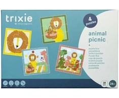 Dėlionė Trixie Dėlionių rinkinys 'Gyvūnų piknikas' 4 vnt
