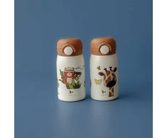 Fabelab Vaikiškas termosas-gertuvė 'Žirafa' 320 ml
