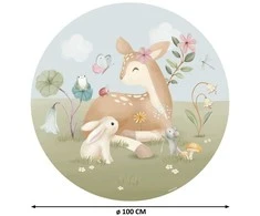 Little Dutch Apvalus sienos lipdukas 'Fairy Garden'