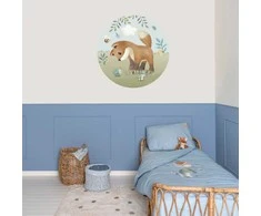 Little Dutch Apvalus sienos lipdukas 'Forest Friends'