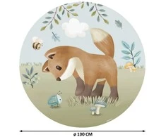 Little Dutch Apvalus sienos lipdukas 'Forest Friends'