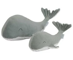 Little Dutch Mažas pliušinis žaislas banginis ´Ocean Mint´ 24cm