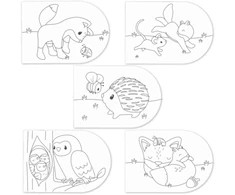 Little Dutch Piešimo rinkinys 'Forest Friends'