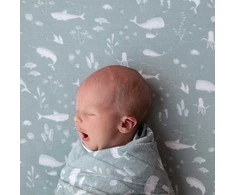 Little Dutch Priglundanti paklodė kūdikiams 'Ocean Mint'