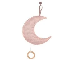 Pink Little Dutch Mėnulio formos muzikinė dėžutė ´Pure Rožinė´