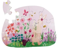 Trixie Figūrinė dėlionė 'Triušytės gėlės' 12 vnt