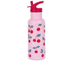 A Little Lovely Vaikiška gertuvė iš nerūdijančio plieno 'Vyšnios' - 500 ml