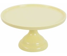 Allc Tortinė ant kojelės, geltona 23,5cm