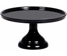 Allc Tortinė ant kojelės, juoda 23,5cm