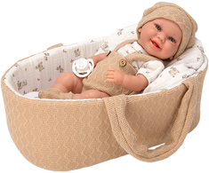 Arias kūdikėlis rusvoje nešyklėje, berniukas, 33 cm