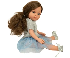 Arias lėlė mergaitė Carlota mėlynu sijonėliu, 36 cm