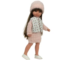 Arias lėlė mergaitė Carlota pūkuota suknele, 36 cm