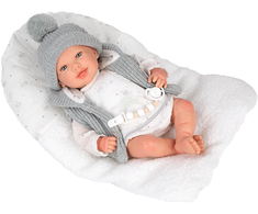 Arias Reborn kūdikėlis su pilkais rūbeliais, Daniela, 45 cm