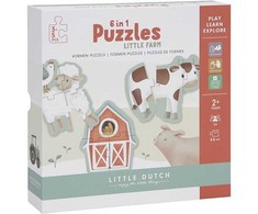 Dėlionė Little Dutch Dėlionių rinkinys Kaime 6vnt