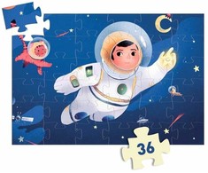 Djeco Siluetų dėlionė - Astronautas mėnulyje (36 detalių)