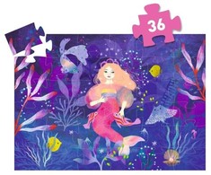 Djeco Siluetų dėlionė - Undinėlė Ella (36 detalių)
