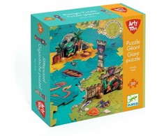 Djeco Arty Toys - Milžiniška dėlionė - Mūšis (30 det.)