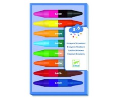 Djeco Dvipusės vaškinės kreidelės (8 vnt., 16 spalvų) ( DJ08874 )