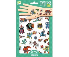KNYGA Djeco Tatuiruotės - Superherojai (50+ tatuiruočių) ( DJ09614 )