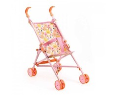 Djeco Lėlės - Vežimėlis-skėtukas - Gėlės - 54 cm ( DJ07841 )