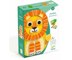 Djeco Mediniai magnetai ir metalinė dėžutė - Gyvūnai ( DJ03088 )