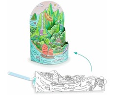 Djeco Dioramos spalvinimas - Salos viršūnėje
