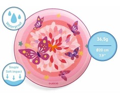 Djeco Skraidantis diskas - Rožiniai drugeliai (20 cm)