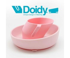 DOIDY puodelio ir dubenėlio rinkinys, Spalva: Raudonas