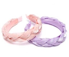 Pllaukų lankelis Pynelė, Spalva: Violetinis