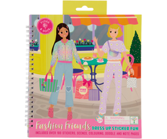 Knygelė su 100 lipdukų Dress up, mieste