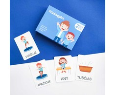 Lietuvos Kurejai Dviejų dalių „Montessori“ lavinamųjų kortelių rinkinys „Priešingybės“