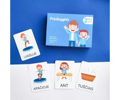 Lietuvos Kurejai Dviejų dalių „Montessori“ lavinamųjų kortelių rinkinys „Priešingybės“